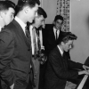 Paul entertaining his school mates, 1963